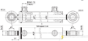 Гидроцилиндр МС50/25х800-3(4).11(1005)