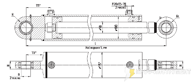 Гидроцилиндр МС100/50х320-3(4).11(610)