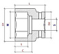 Головка ударная искробезопасная PNG-107-50AlCu